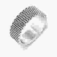 Кольчужное серебряное кольцо