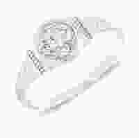 Элегантное серебряное кольцо с цирконием