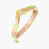 Позолоченное кольцо в форме шеврона