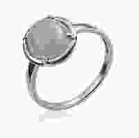 Изящное кольцо с сапфировым агатом