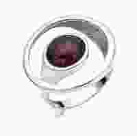 Серебряное кольцо с камнем Улексит фиолетовый