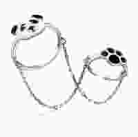 Серебряное кольцо «Панда»