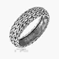 Мужское серебряное кольцо с чернением