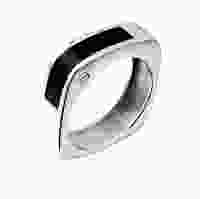 Срібний чоловічий перстень з емаллю