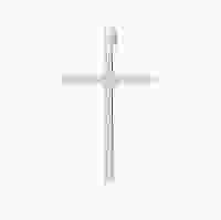 Серебряный кулон–крест в стиле минимализма