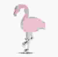 Серебряная брошь «Фламинго»